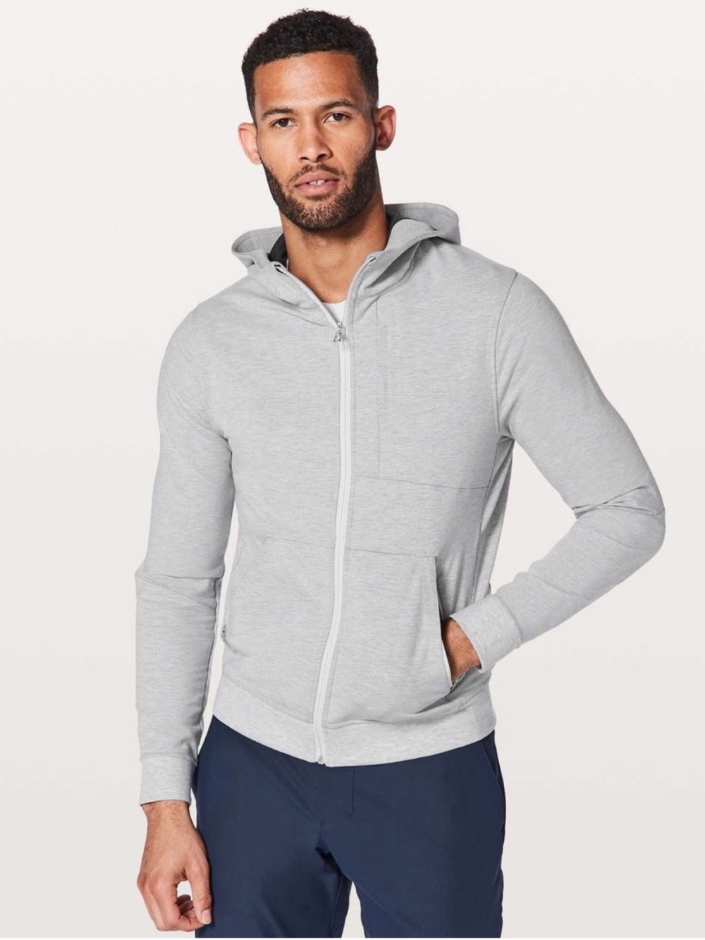 Lululemon City Sweat Zip Hoodie
Heathered Ultra Light Grey | Size Small